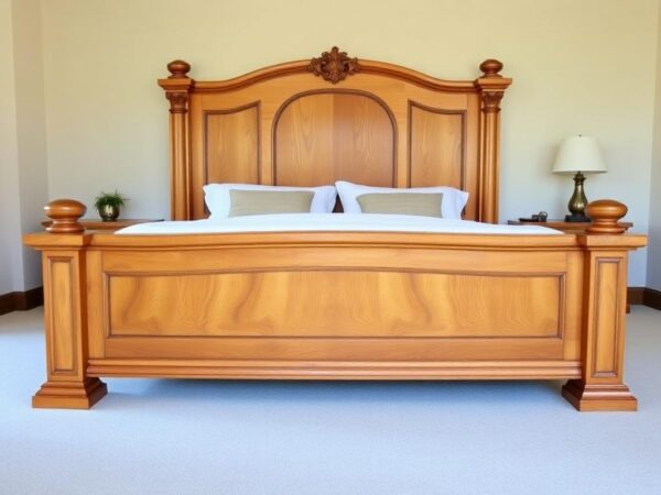 Premium Wooden King-Size Bed